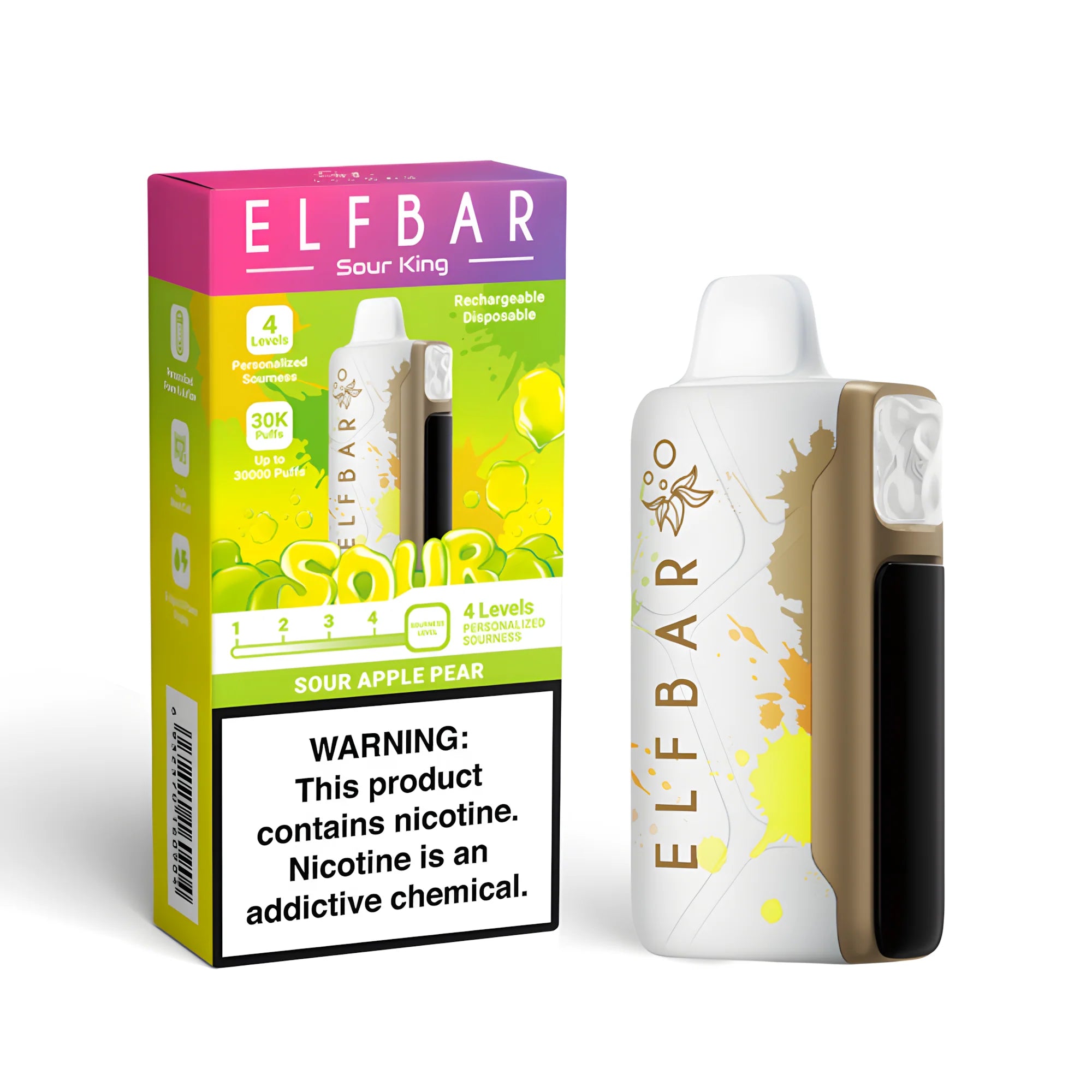 ELF BAR Sour King 40000 Sour Apple Pear 5% – termékkép