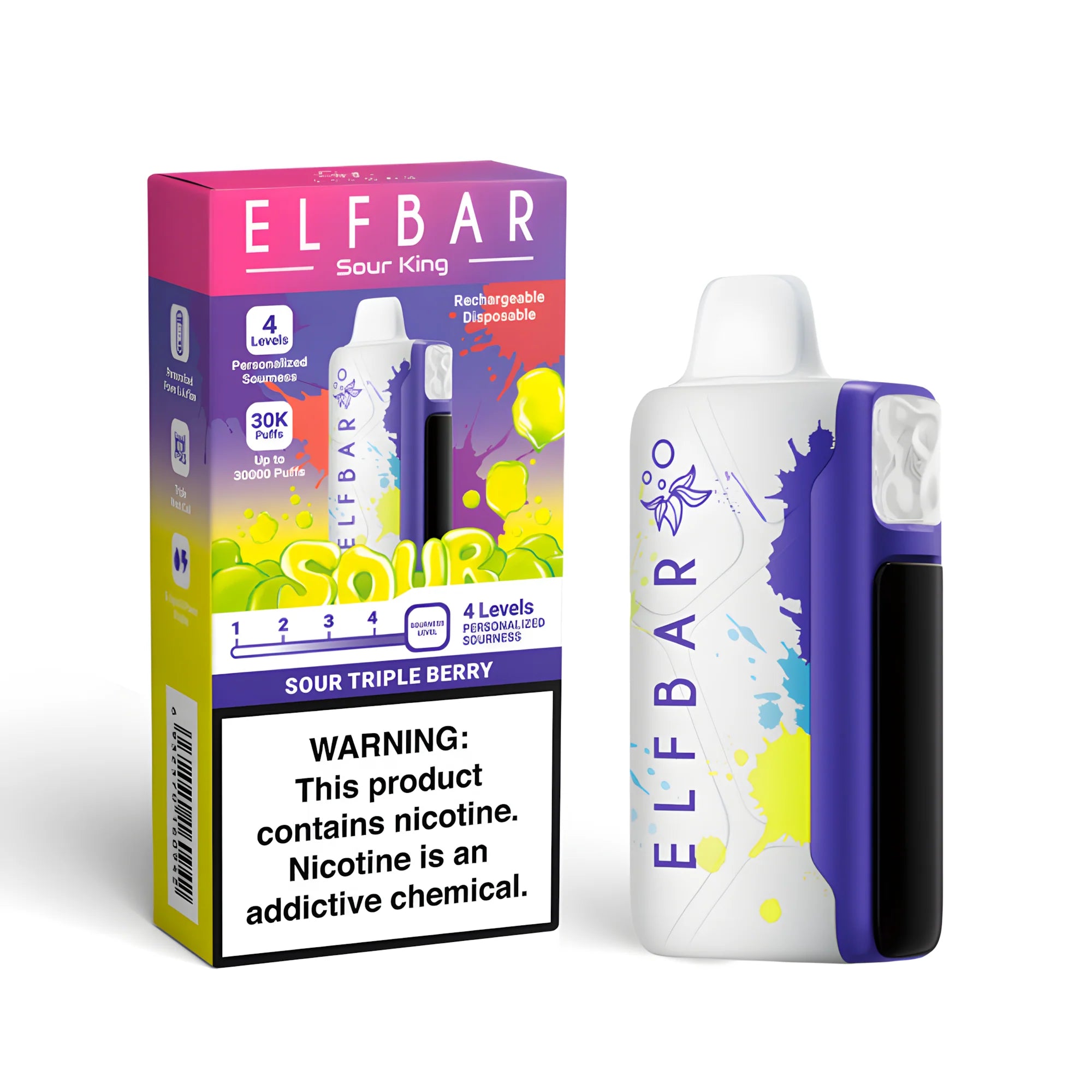 ELF BAR Sour King 40000 Sour Triple Berry 5% – termékkép