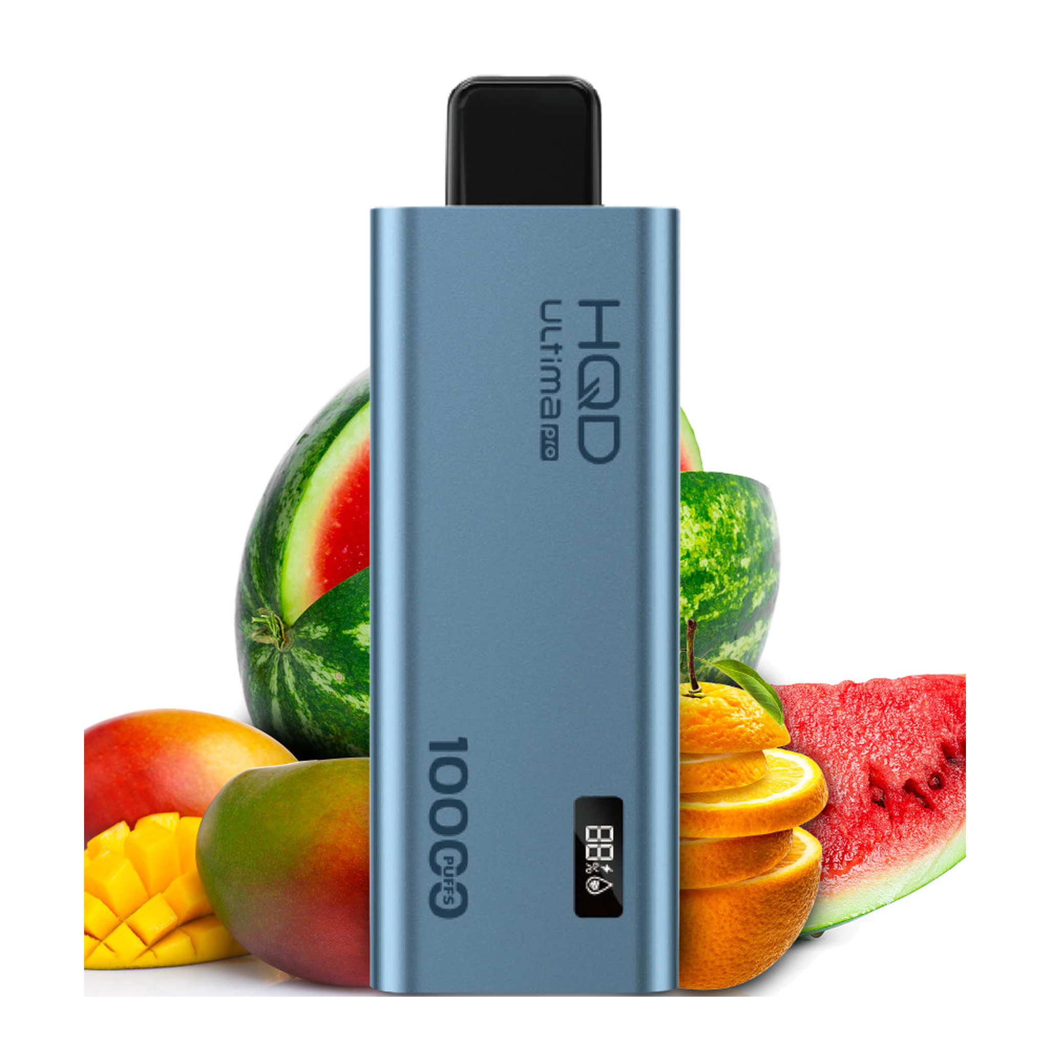 HQD ULTIMA PRO 10000 MANGO ORANGE WATERMELON 5% RECHARGEABLE