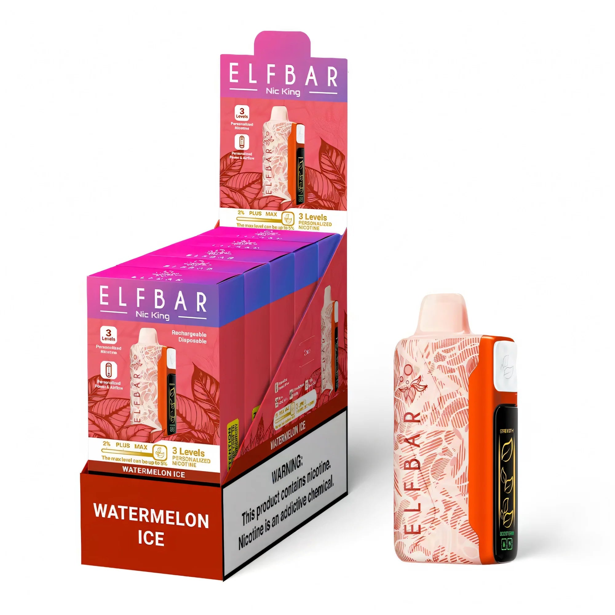 ELF BAR Nicotine King 40000 Watermelon Ice – termékkép
