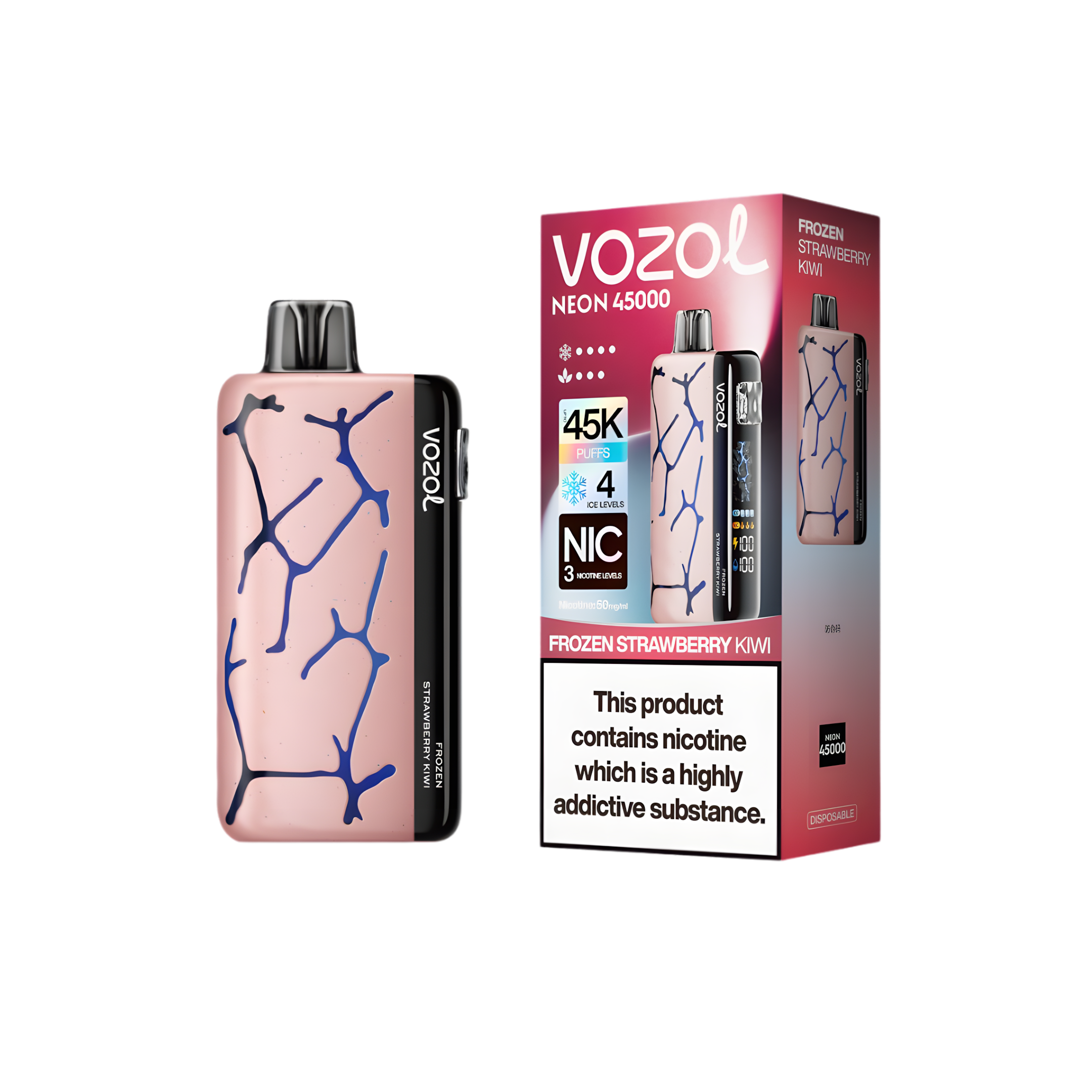 vozol-neon-45000-frozen-strawberry-kiwi - termék kép